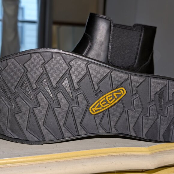 Black Keen Women's Elena Chelsea Leather Boot - Waterproof - Black - Size 8.5 - Picture 5 of 6